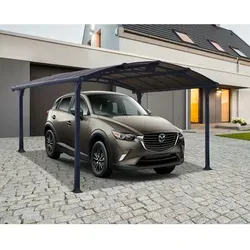 Palram Arcadia 4300 Carport aus Aluminium & verzinktem Stahl 4,3x3,5m - Carport mit einfacher Montage und 10 Jahren Garantie, idealer Schutz für Ihr Auto vor Witterungseinflüssen und Sonnenschäden, robust und langlebig.