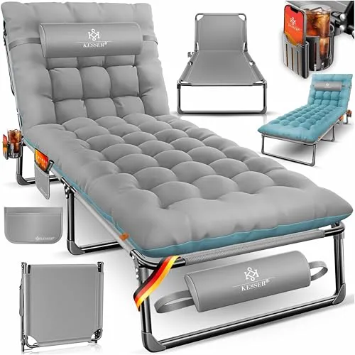 KESSER Campingliege klappbar mit Tragetasche