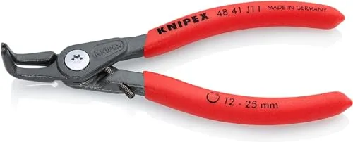 Knipex 48 41 J11 Seegeringzange - Sprengringzange für Innenringe 12-25mm, hoch belastbar mit bis zu 10-facher Standzeit und optimalem Zugang durch schlanken Zangenkopf.
