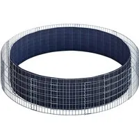 Gabiona Gabionen-Hochbeet rund 50 cm x Ø 262 cm