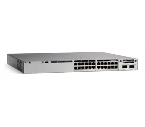 Cisco C9300-24S-E Verwalteter L2/L3-Netzwerk-Switch - Hubs, leistungsstarker Switch mit 24 SFP-Ports für flexible Netzwerkarchitekturen und hohe Skalierbarkeit, ideal für Unternehmensnetzwerke.