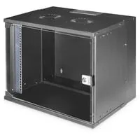 Digitus SOHO PRO Series Netzwerkschrank 9U - Wandmontage, Hellgrau - Rack Gehäuse, platzsparend und ideal für die Wandmontage, perfekt für kleine Büros und Home-Office.