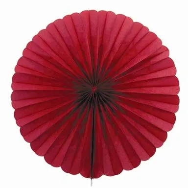 Creativery 1 Papierfächer 35cm (weinrot/Bordeaux 270) / Deko Papier Fächer Rosetten Blumen Raumdeko Papierrosetten Hängedeko