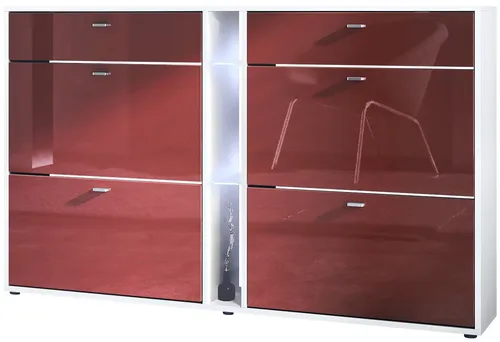 Schuhregale & -schränke Rot von Vladon