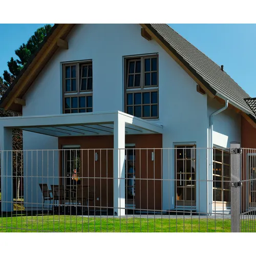 FLORAWORLD Doppelstabmatte, HxL: 103 x 201 cm, Stahl, feuerverzinkt - grau