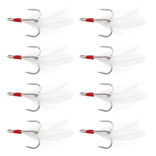 SG Store Drillingshaken aus Hartstahl, 3 Klauen, Ankerhaken für Süß- und Salzwasser-Angler, 30 Stück