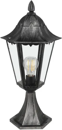 EGLO Außen-Sockellampe Navedo - Elegante 1-flammige Pollerleuchte - Hochwertige Außenlampe aus Aluminiumguss mit edler Anmutung und IP44 Schutz. Ideal für Garten, Terrasse und Eingangsbereiche. Passend für E27 Leuchtmittel bis 60W.