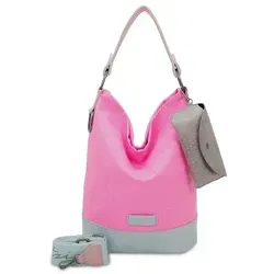 Fritzi aus Preußen Izzy07 Olga Canvas Schultertasche 27 cm pink - Handtaschen mit modernem Design, ideal für den Alltag und umweltfreundlich aus nachhaltigem Material gefertigt.