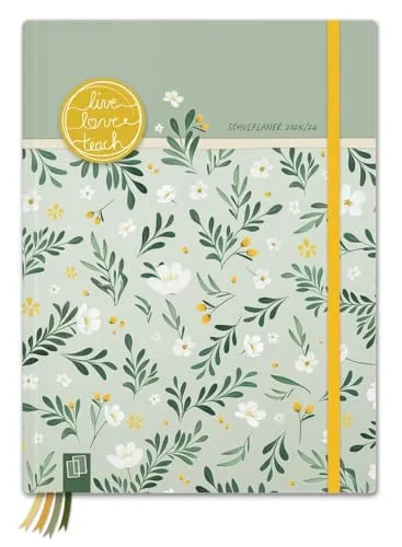 Mein Lehrerplaner A5+ – Hardcover – Lehrerkalender für das Schuljahr 2025/2026 – Sommerblüte: Schulplaner für Lehrerinnen und Lehrer (live – love – teach)