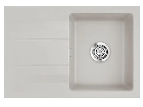 Systemceram Genea 75 Alu Keramikspüle Handbetätigung von systemceram