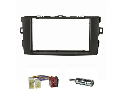 tomzz Audio Doppel DIN Radioblende Set passt für Toyota Auris E150 Bj.2007-2012 sc Autoradio