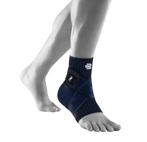BAUERFEIND Ankle Support Dirk Nowitzki Signature Line - Unisex Sprunggelenk-Bandage für Sport wie Basketball und Fußball, bietet optimale Stabilität und Verletzungsprophylaxe durch anatomische Passform und wechselnde Kompression.