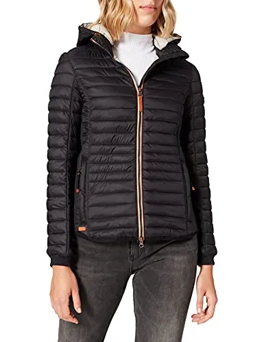 camel active Damen leichte Steppjacke mit abnehmbarer Kapuze - Funktionsjacke aus 100% recyceltem Polyamid, daunenfrei und ideal für alle Jahreszeiten mit hervorragenden Wärmeeigenschaften.
