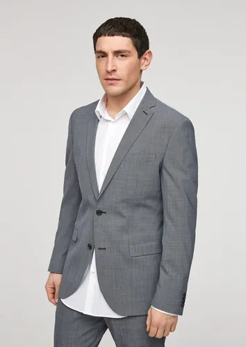 s.Oliver Sakko S.OULTIMATE Slim aus Wollmix - Elegantes Sakko für höchsten Komfort. Mit Hyperstretch und flexiblen Einsätzen im Rücken bietet es optimale Bewegungsfreiheit. Pflegeleicht, maschinenwaschbar und knitter-resistent – perfekt für den modernen Alltag.