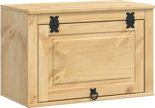 vidaXL Schrank Honig 60 x 32 x 40 cm aus massivem Kiefernholz - Moderner Küchenschrank aus robustem Kiefernholz, bietet eleganten Stauraum für Geschirr und Deko. Ideal für stilvolle und praktische Lösungen im Wohn- oder Esszimmer.