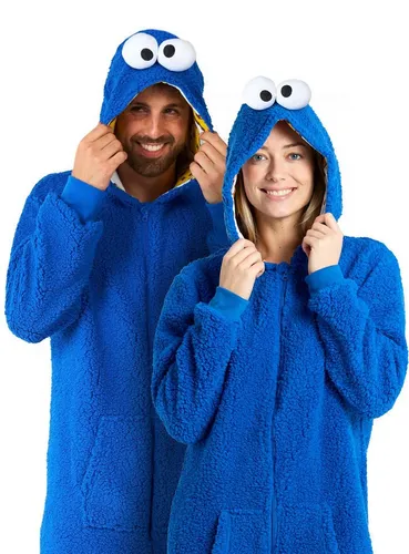 OppoSuits Krümelmonster-Strampler für Erwachsene