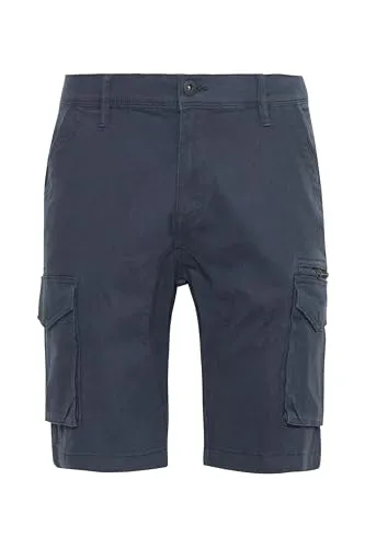 Indicode IDRonjo Herren Cargo Shorts Bermuda Kurze Hose mit Stretch Regular Fit, Größe:XL, Farbe:Navy (400)
