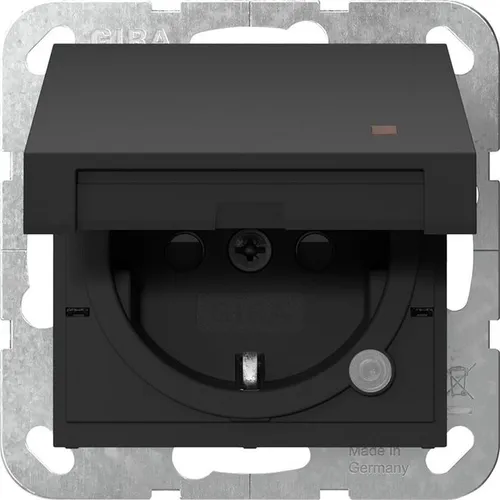 Gira Steckdosen Schwarz von Gira