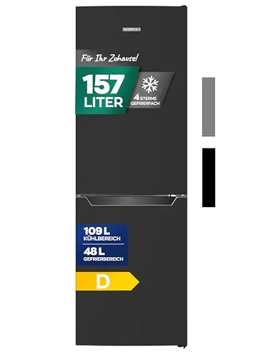 Heinrich´s Kühlgefrierkombination HKS 3191 - Kühlschränke mit 157 L Gesamtvolumen, 39 dB leise, energiesparend und mit vielseitiger Innenaufteilung für optimale Lebensmittelorganisation.