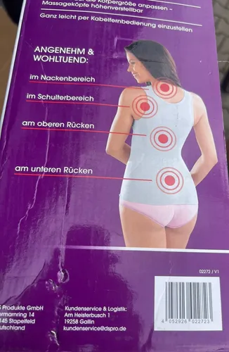 VITALmaxx Shiatsu Massagegeräte 3D Massage Sitz Sitzauflage Grau NEU