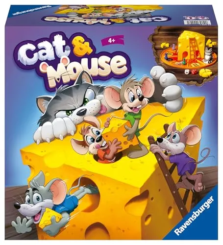 Ravensburger Katze & Maus Brettspiele für Kinder ab 4 Jahren – 2 bis 4 Spieler
