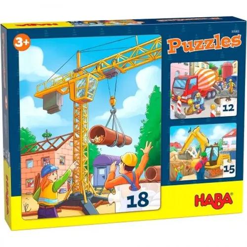 HABA 305883 Puzzles - Baustellenfahrzeuge von HABA