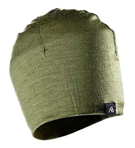 Produktbild A.Blöchl Sportliches Beanie Lite Merino aus Wolle (Oliv)
