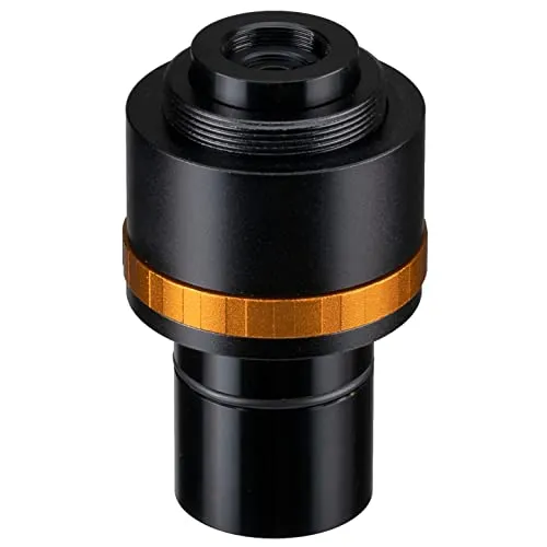 Bresser 5914005 Mikroskop Reduzierlinse 0.5x - Labor-Mikroskop-Zubehör, ideal zur Anpassung des Bildausschnitts für Mikroskop-Kameras mit 1/2