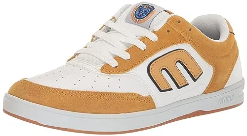 Etnies The Aurelien Skateschuhe - Hellbraun/Weiß - Sneaker für Herren, aus hochwertigem Wildleder, ideal für Skateboarding und mit zementierter Cupsohle für besten Halt und Komfort.