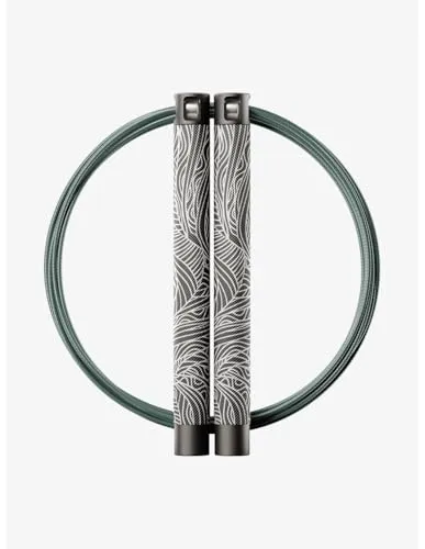 RPM Session4 - Deco-rated (True Black) - Premium-Springseil für Profis - Springseil für Functional Fitness, mit verstellbarer Länge und Aluminiumgriffen für maximale Geschwindigkeit und Präzision bei Double Unders.