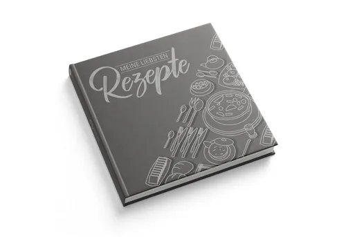 itenga Notizbuch itenga Rezeptbuch Grau