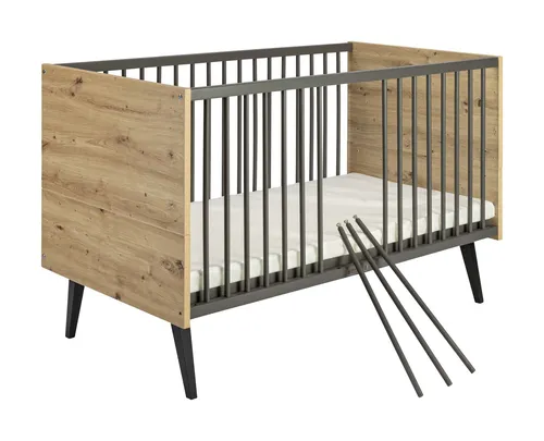 Produktbild Schardt Morris Oak Kombi-Kinderbett 70x140 cm
