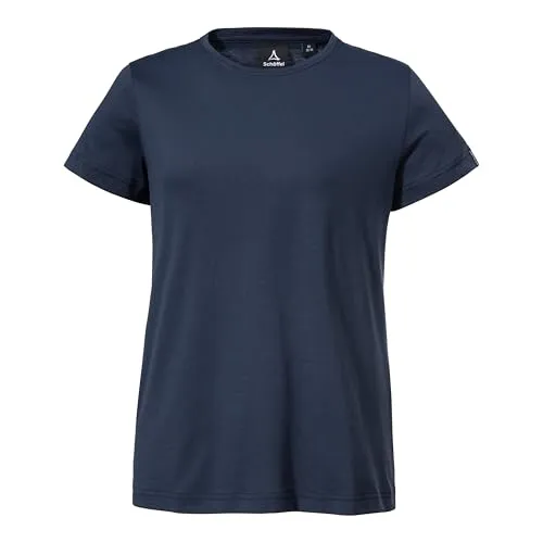 Schöffel Damen Style Collada T-Shirt XXL in Blau - Leichtes, schnell trocknendes T-Shirt aus umweltfreundlichen Materialien, ideal für Alltag und Outdoor-Aktivitäten.