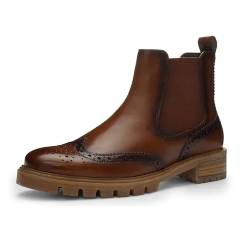 ARA 12-29514 Tulsa Cognac Gr. 39 - Hochwertige Wanderschuhe - Wanderschuhe aus langlebigem Lackleder mit warmem Innenfutter und herausnehmbarem High-Soft-Wechselfußbett für besten Tragekomfort. Reißverschluss für einfaches An- und Ausziehen.