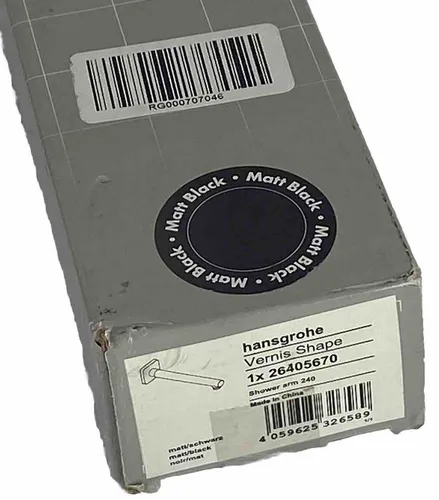 Hansgrohe Vernis Shape Brausearm 240 mm Mattschwarz in schwarz von Hansgrohe