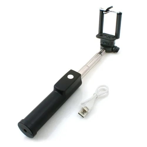 System-S Universal Monopod Selfiepod Selfie Stab Halter Stock für Selfies Selbstportäts Fotografie Photos Bilder Video mit Bluetooth Fernauslöser für Smartphone Handy