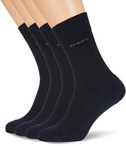Camano Herren 3652000 Socken, Blau (Navy 0004), 43/46 (4er Pack)