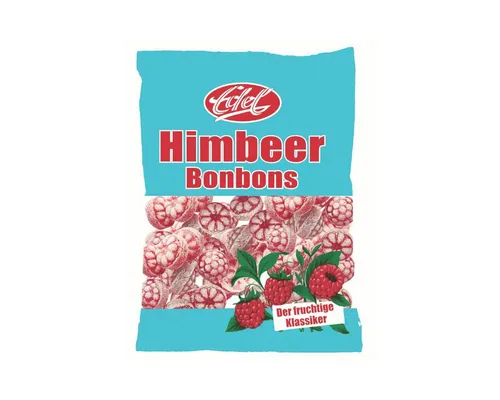 Edel Süßigkeit, Edel Himbeer Bonbons der fruchtige Klassiker Hartkaramelle 120g