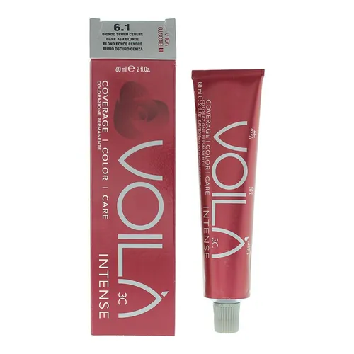 Intercosmo VoilA 3C Intense 6.1 Dark Ash Blonde Hair Colour 60ml For Women