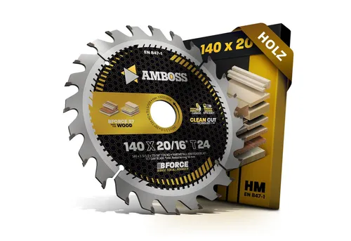 Amboss Werkzeuge Kreissägeblatt HM Kreissägeblatt - 140 x 1.8/1.2 x 20 Z24 WZ