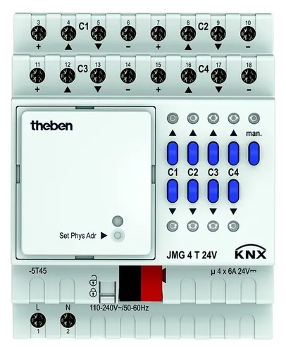 Theben JMG 4 T 24V KNX Jalousieaktor
