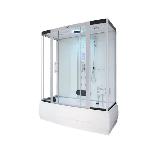 Home Deluxe Dampfdusche DIAMOND BIG - weiß - Dampfdusche für Wellness in kleinem Raum, ergonomisch gestaltet für maximalen Komfort und Entspannung.