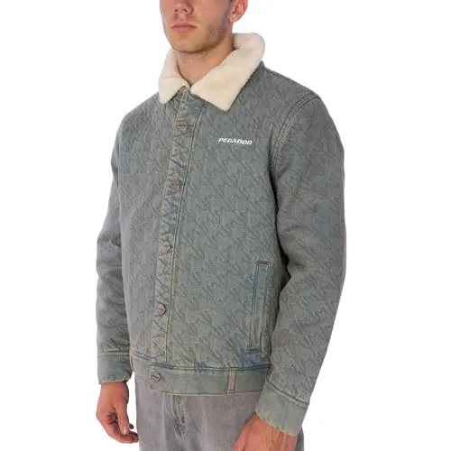 Pegador Pals Jeans Jacket Herren Washed Vintage Blue L