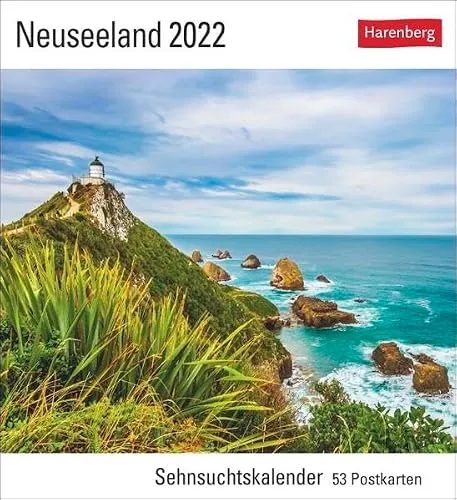 Neuseeland Kalender 2022: Sehnsuchtskalender, 53 Postkarten