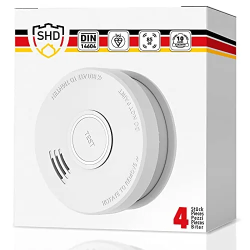 SHD Rauchmelder Set wechselbare Batterien (4X)