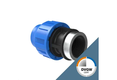 Kirchhoff Schlauchverbinder PE Rohr Verschraubung, PE Fitting, Kupplung, Klemmverbinder, DVGW, PE Rohr Verschraubung, PE Fitting, Kupplung, Klemmverbinder, DVGW