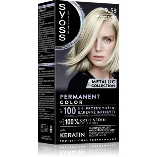 Syoss Permanent Color Metallic Collection 9-53 Silver Blush