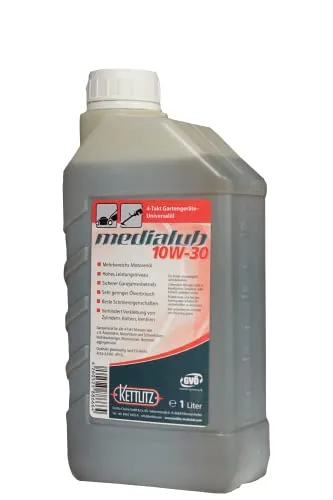 Liter Mineralisches Hochleistungsmotorenöl KETTLITZ-Medialub 10W-30 Ganzjahresöl für 4-Takt Motoren, Gartengeräte 1