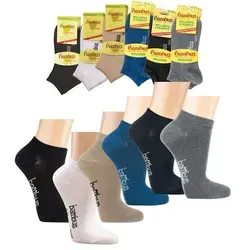 Wowerat Sneakersocken Sneaker Bambus (Set, 3-Paar, 3 Paar) antibakteriell schwarz 43/46