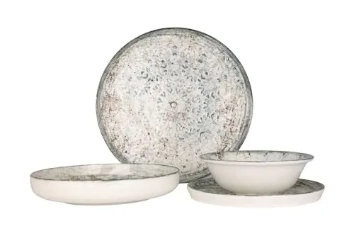 Rinart Geschirrset - Fade - 24 teilig - 6 Personen - Porzellan
